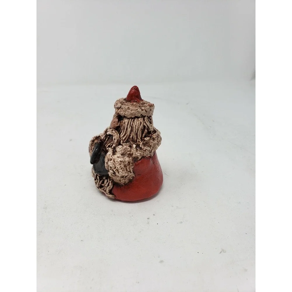 VTG Santa Claus Paper Mache ? Christmas Figurine 3.5